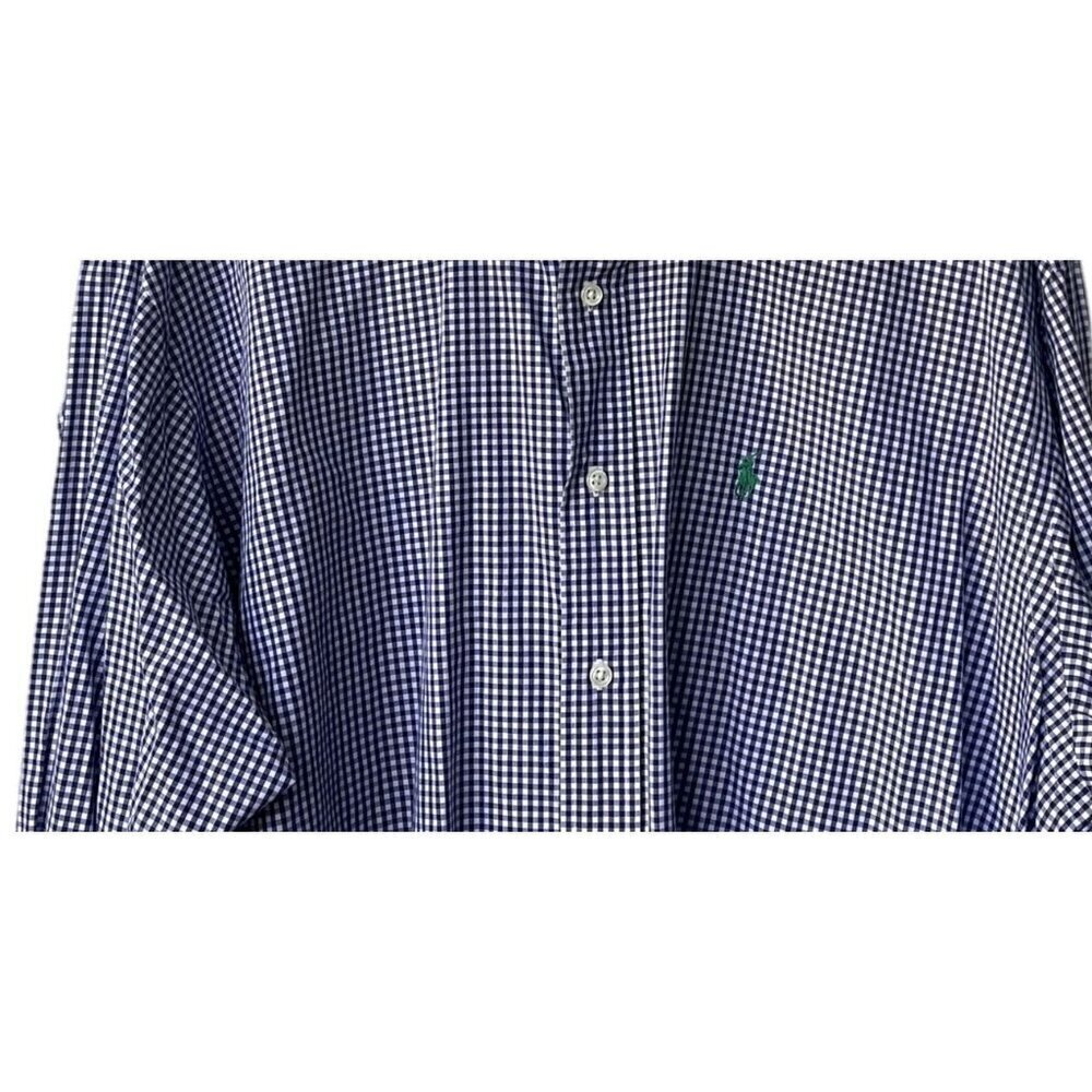 Ralph Lauren Men XL Polo Plaid Blake‎ 100% Cotton Long Sleeve Button Down Shirt - Picture 3 of 8